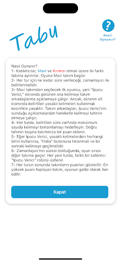 Tabu - Yasaklı Kelimeler Screen 2