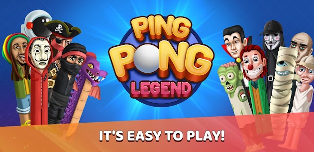 Ping Pong Legend – Multiplayer PvP Mod APK (Unlimited Money) 1