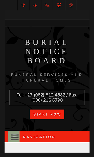 Burial Notice Board