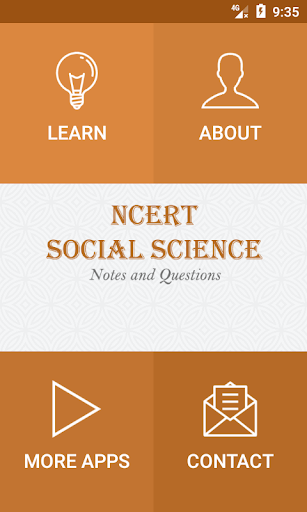 Android application Social Science Class 9 screenshort