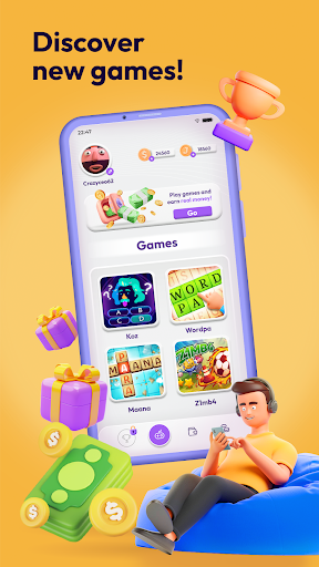 Android application Jeton: Play & Earn Real Prizes screenshort