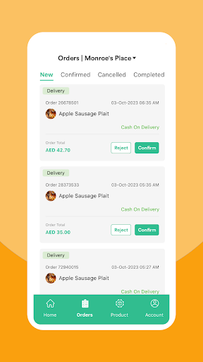 HattaFoodHuB Vendor Screen 2