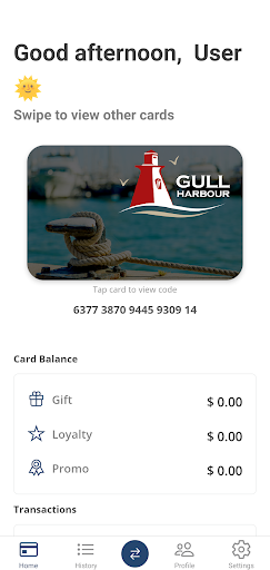 Android application Gull Harbour screenshort