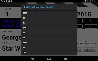 Clapperboard PRO & Shot log