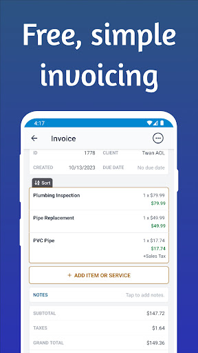 Android application ProBooks: Invoice Maker screenshort
