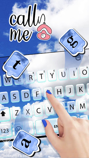 Blue Sky Live Keyboard Backgro Screen 3