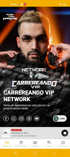 Carrereando VIP Network Screen 2