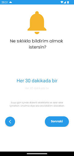 Water Reminder Screen 2