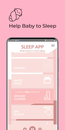 Android application Sleep App for Colic Babies screenshort