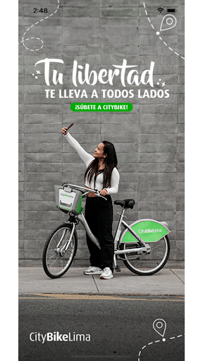 Android application CityBike Lima screenshort