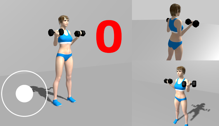 Dumbbell bicep curl, App for M - 1 - (Android)