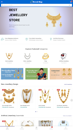 Android application Crop Net Jewellery App screenshort