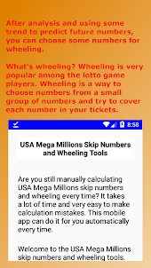Mega Millions Skip # and Wheel