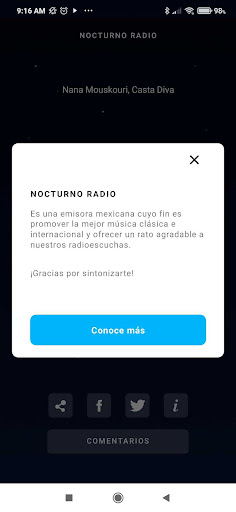 Nocturno Radio Screen 2