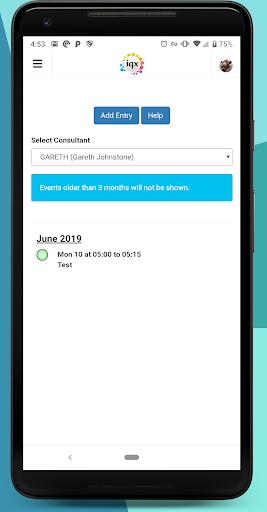 iqxWEB Demo Screen 3
