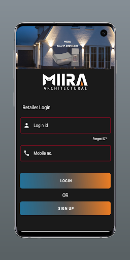 Android application Miira Light Connect screenshort