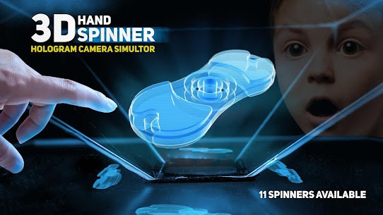 Hand spinner 3d – hologram pyramid For PC installation