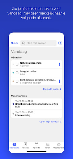Android application Kolibri App voor makelaars screenshort