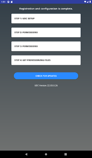 Screenshot of Lenovo Universal Device Client