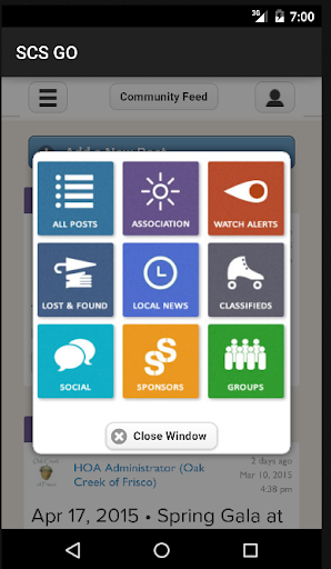 Android application SCS GO screenshort