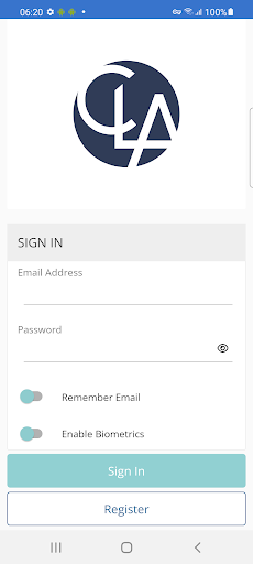 Android application CLA CM Portal screenshort