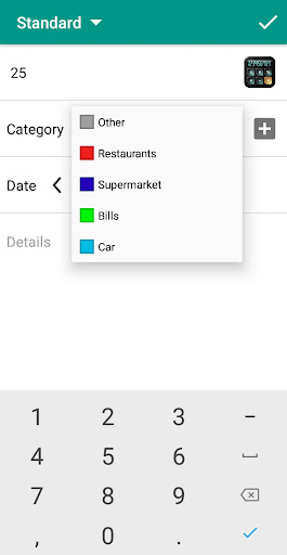 My Expenses: Spending Tracker. Screen 3