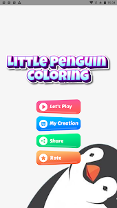 Petit Pingouin : Coloriage