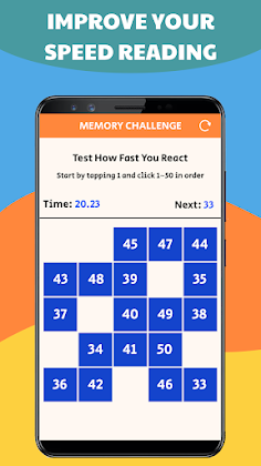 Memory Challenge: From 1 to 50 - Screenshot 2
