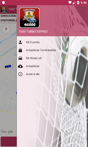 Radio Taxi Turbo Expres Client Screen 2