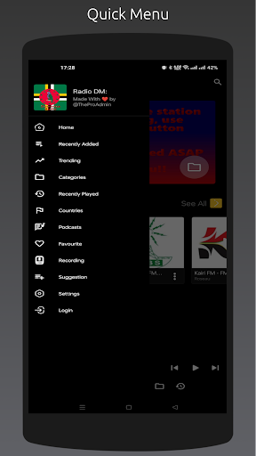 Radio DM: Dominica Stations Screen 3