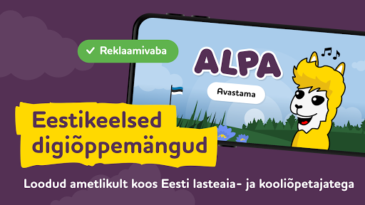 Android application ALPA estonian educative games screenshort