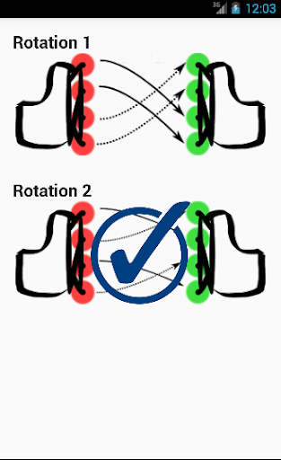 Android application Wheels Rotation screenshort
