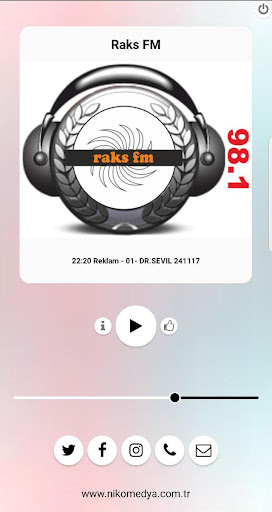 Android application Raks FM 98.1 screenshort