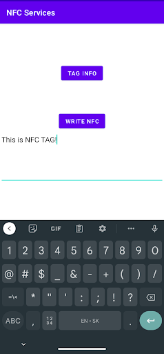 NFC Services Screen 2