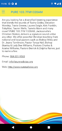 PURE Radio 103.7FM &  1320AM Screenshot 1 - AppWisp.com
