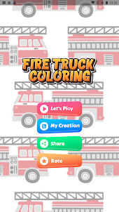 Caminhão de bombeiro colorir