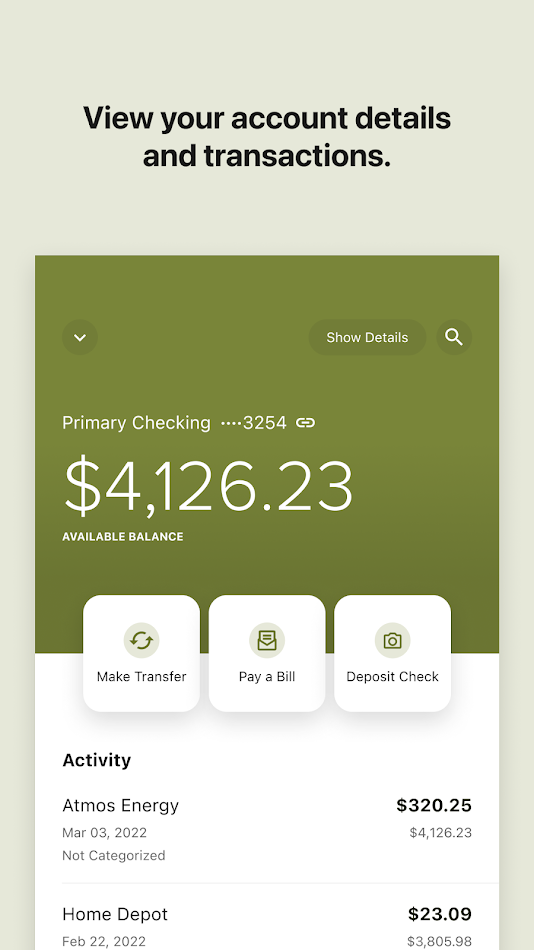 Credit Union 1 app screen 4