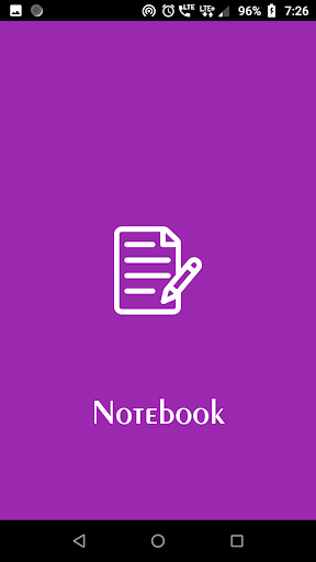 Android application Notebook screenshort