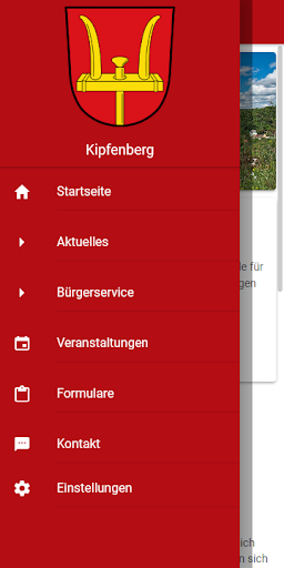 Kipfenberg APP Screen 2
