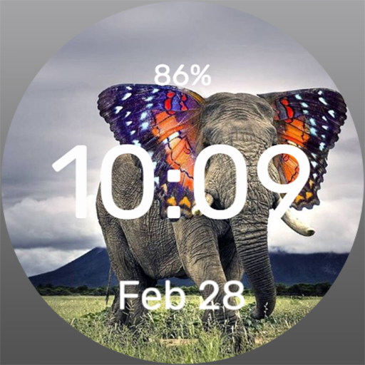 Elephant Butterfly Watch Face Unduh di Windows