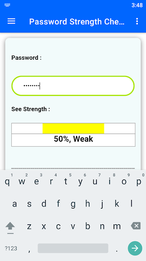 Password Adviser Screen 3