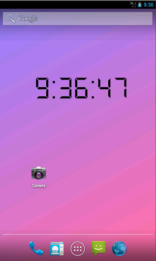 Digital Clock Live Wallpaper Screen 3