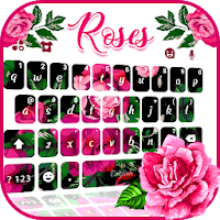 Тема для клавиатуры Hot Pink Roses