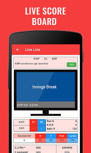 Android application Bigcricx Live Line screenshort