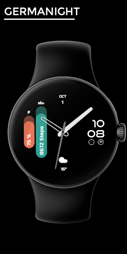 Android application Germanight - watch face screenshort