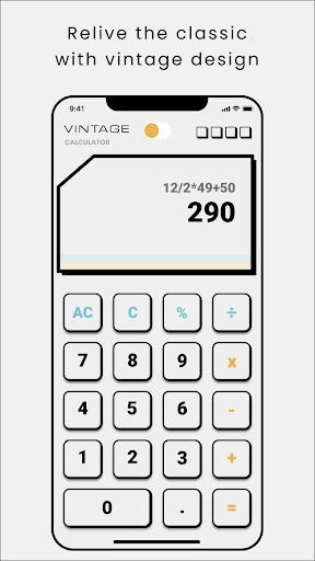Android application Vintage Calculator screenshort