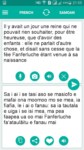 Android application Samoan French Translator screenshort