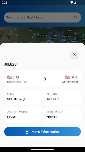 Screenshot of Flight Tracker & Flight Radar