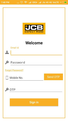 JCB Sales Knowledge Centre Screen 2
