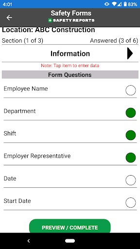 App preview